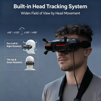 Lunettes FPV Walksnail Avatar HD Goggles X avec écran HD 1080P, récepteur intégré et suivi de tête pour drones de course FPV RC