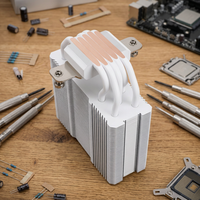 Refroidisseur d'air pour processeur Thermalright Assassin King 120 SE blanc ARGB, haute performance, 5 caloducs, dissipateur thermique en aluminium et cuivre, ventilateur pour ordinateurs