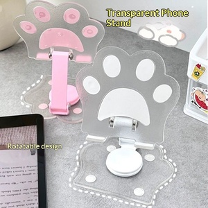 Soporte plegable para teléfono con forma de pata de gato, Mini soporte para tableta de escritorio, soporte multifuncional para oficina, estudio, transmisión en vivo, visualización de vídeo - Product Image 3