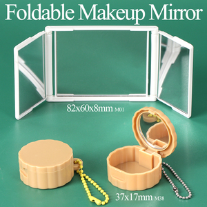 SUNSHING Foldable Makeup <b>Mirror</b> Portable Travel Small Jewelry Earring Storage <b>Box</b> With <b>Mirror</b> Keychain Mini Purse <b>Mirror</b> - Product Image 1
