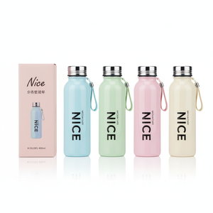 Gourde enfant Fabricante Barato Senderismo Al Aire Libre Agua fría caliente Niños Lindo Regalo Drinkware Deporte Botella de agua de vidrio - Product Image 1