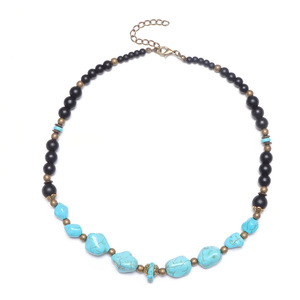 Collar de Cuentas Turquesas para Mujer, Diseño Geométrico, Estilo Hip Hop, Origen Yiwu X5 896 - Product Image 5