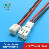 Kabel Harness Motor JST PH 2-P Berisolasi PVC/Karet untuk Penggunaan Otomotif, Konduktor Tembaga Telanjang, Tahan Tegangan 600V