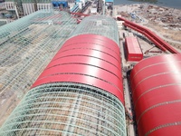 Structure en acier préfabriquée pour centrale électrique, charpente spatiale pour bâtiment industriel, hangar de stockage, construction d'entrepôt, toit en charpente spatiale
