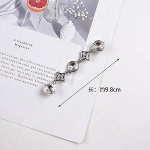 Rongyun hogar agujero Nueva joyería DIY mariposa color diamante <span class=keywords><strong>cadena</strong></span> desmontable metal viento accesorios zapatos encantos - Product Image 4