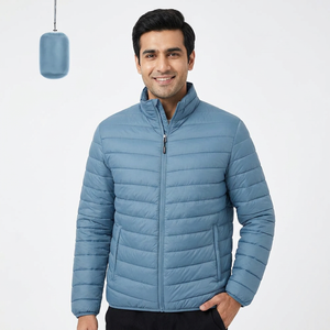 High Quality Winter Long Sleeve Puffer Men <b>Quilted</b> Jacket With Customized logo Printed Wholesale Puffer Men's Jackets - Product Image 1
