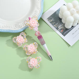 2025 Hand-Painted Colorful <b>butterfly</b> Flower Lucite Irregular Shape Creative DIY Crafting Pen Jewelry Making <b>Bracelet</b> Necklace - Product Image 4