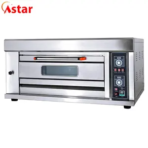 Astar fabricante horno industrial máquina de cocción de gas solo cubierta 2 bandejas de panadería horno de pan