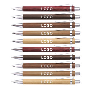 Venta al por Mayor de Regalos Promocionales Ecológicos, Bolígrafo de Bambú con Logotipo Grabado para Regalos y Material Escolar - Product Image 2