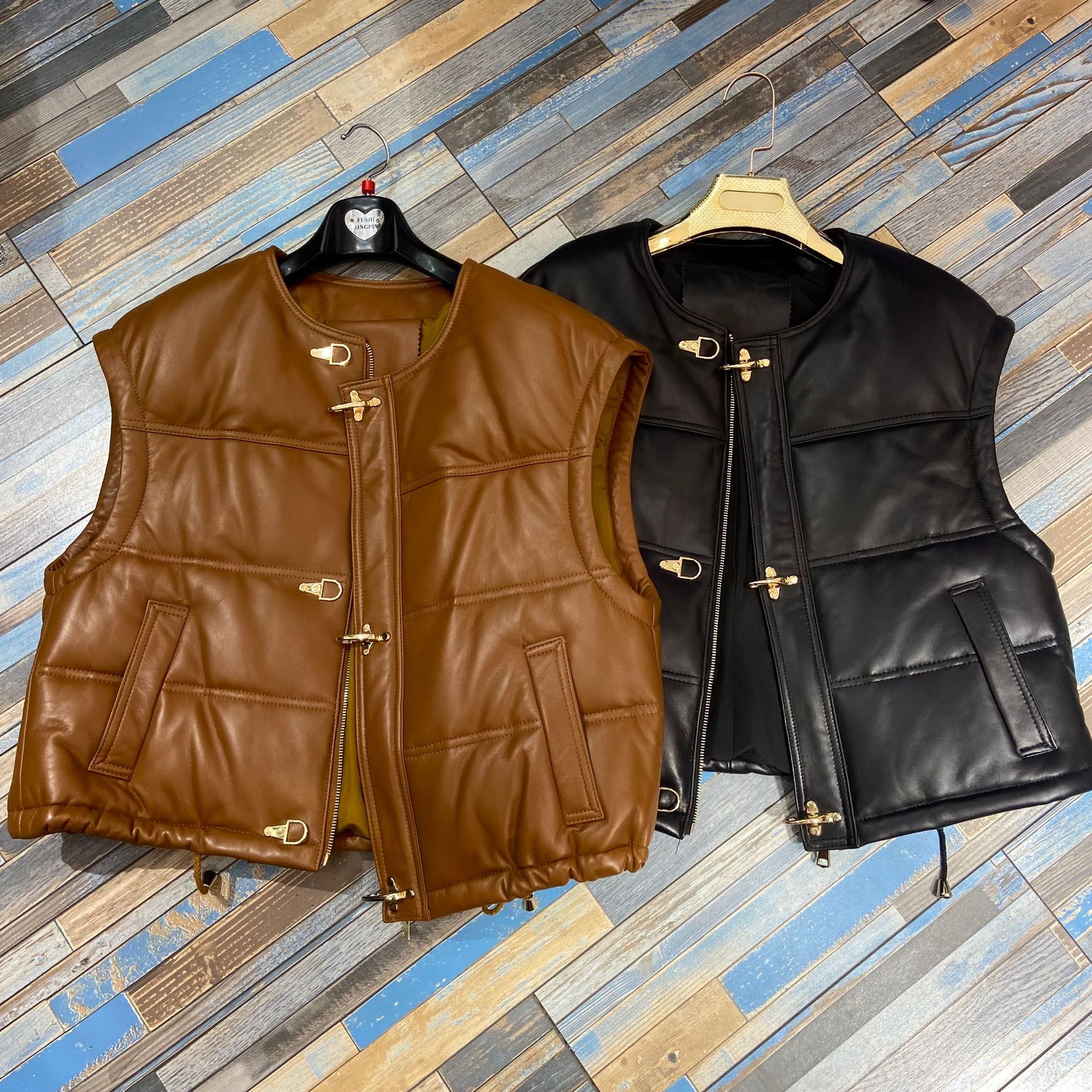 Low Moq Casual Winter Puffer Vest Pure Color Zipper Coat Sleeveless High-quality Women's Vest