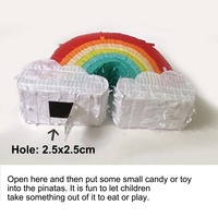 Piñata Magique Arc-en-ciel EASTERN Mini, Faite à la Main en Papier de Soie/Carton, Décoration de Fête Intérieure pour Anniversaire d'Enfant ou Fête des Mères