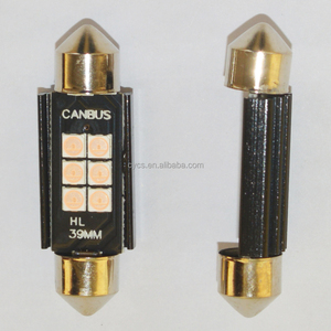 Éclairage intérieur automobile 39mm 6SMD 3030 Canbus LED, lampe de plaque d'immatriculation <span class=keywords><strong>2W</strong></span>, ampoule de dôme et de lecture pour voiture, accessoire d'éclairage intérieur automobile - Product Image 4