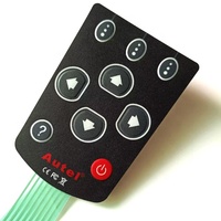 XINJIEJIA-cable flexible de PCB FPC personalizado, botón de moldeado por prensa en caliente, teclado de interruptor de membrana