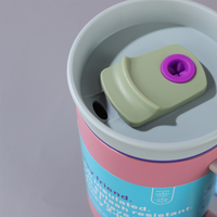 Nouveau 2 en 1 paille boire 40 oz tasses aventure en plein air logo personnalisé couvercle anti-fuite métal 40 oz gobelet tasse avec poignée