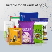 Bolsa de plástico de papel de aluminio bolsa de plástico automática sellador de banda continua horizontal con impresora de inyección de tinta