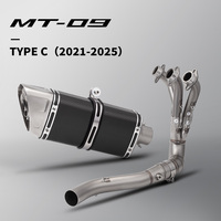 Embouts d'échappement sans lacet pour moto Motocross Systèmes complets pour YZF MT09 R9 FZ09 XSR900 Tracer 9 900 GT 2021 2025
