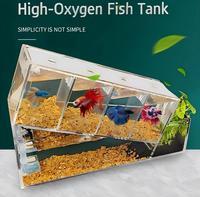 Aquarium de bureau de luxe en gros avec circulation d'eau écologique et multiples compartiments pour l'aménagement paysager de salon