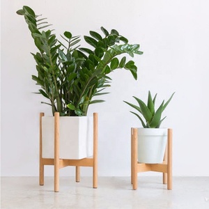 Supports de pots de fleurs d'usine, porte-plante en <span class=keywords><strong>bois</strong></span> pour l'intérieur - Product Image 4