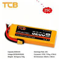 Batterie Lipo TCB 5200mAh à décharge élevée 2S~12S 7.4V-44.4V 25C 30C 40C 60C 90C 100C 120C Batterie polymère lithium haute puissance
