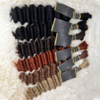 Extensions de cheveux humains en vrac pour tressage, bouclés, Super Double Drawn, pointes pleines, 3 ou 5 pièces, Cheveux Birmans, d'un seul donneur, Vente en gros