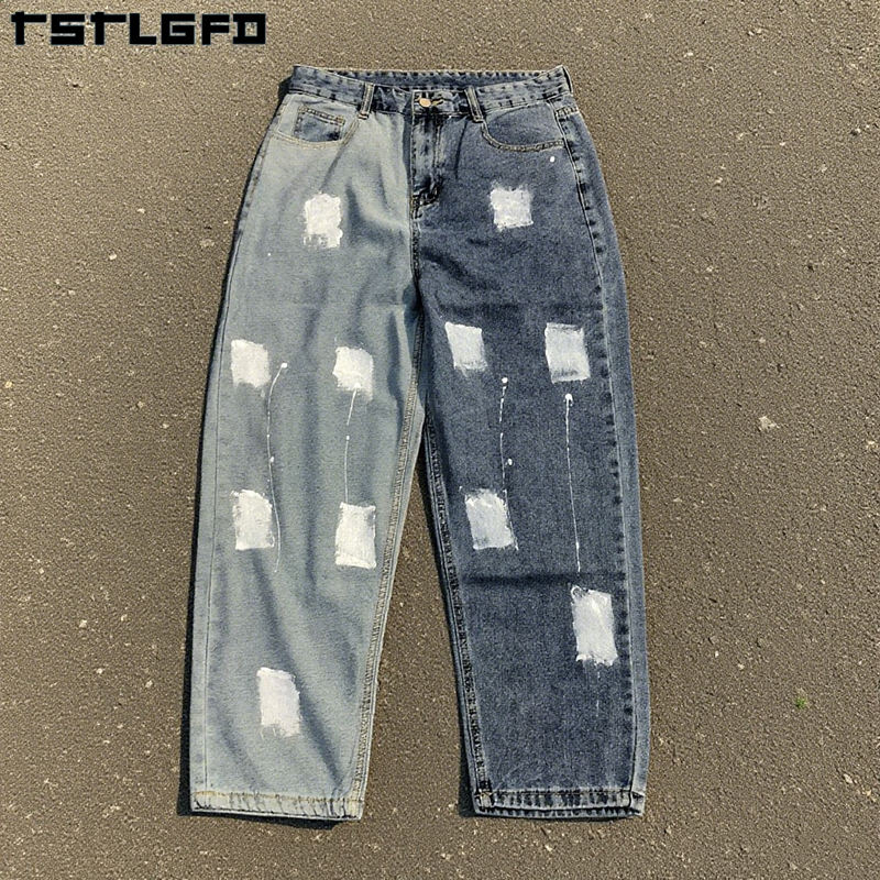 light blue and dark blue spliced color