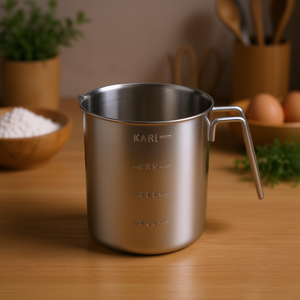 KARL KRGER <b>Measuring</b> Cup 1 Liter Stainless Steel For Kitchen Use - Product Image 3