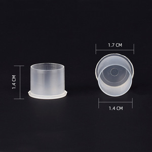 100 pièces de coupelles jetables en plastique blanc pour encre de tatouage, tailles S, M, L, pour microblading et pigment PMU - Product Image 6