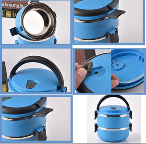 Big Capacity Multi-Layer Stainless Steel Material Eco-Friendly Detachable <strong>Round</strong> Lunch <strong>Box</strong> - Product Image 3