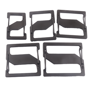 Accessoires de sac à dos et de bagages professionnels de luxe robustes en alliage de zinc noir mat tendance, forme en S, fermoir à pression, solides et classiques - Product Image 1