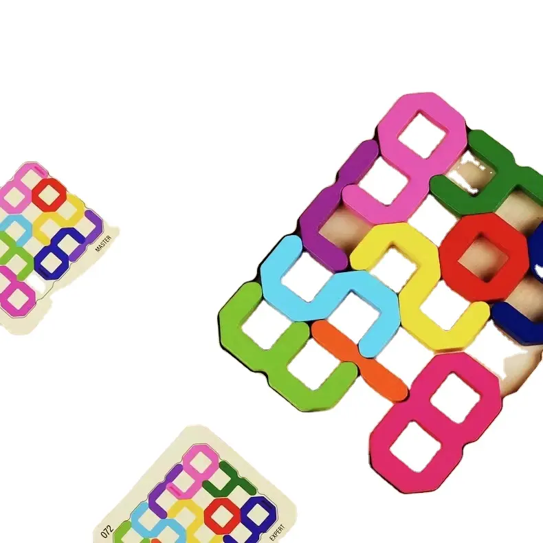 Migliori vendite colorato numero Puzzle formazione logica giocattolo per l'educazione della prima infanzia per bambini giocattoli di interazione genitore-bambino