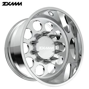 عجلات مزدوجة مخصصة مقاس 22 و24 و26 و28 و30 بوصة 8x200 8x165.1 فاخرة مصنوعة من الكروم المصقول لسيارات فورد F350 وF450 ودودج 3500 و4500 - Product Image 4