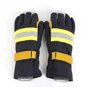 Gants de sauvetage et de lutte contre l'incendie AmpsafeX MKF-11, cuir aramide de qualité supérieure, ignifuge, imperméable, isolation thermique, manchette élastique 28 cm - Product Image 2