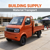 Mini Camioneta Eléctrica China, Vehículo de Transporte Eléctrico, Camioneta Eléctrica de 2 Puertas con Cabina de Conducción Cerrada, Mini Camioneta Eléctrica de 4 Ruedas