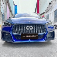 Kit de parachoques delantero y labio de fibra de carbono para Infiniti Q60 (Proyecto Black S Concept)
