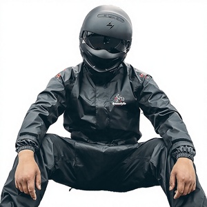Combinaison de pluie pour moto MJMOTO 2022, imperméable, veste de pluie pour le cyclisme + pantalon de pluie, veste légère pliable coupe-vent - Product Image 1