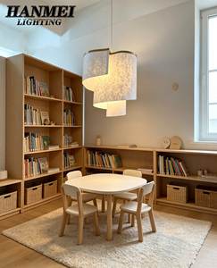 Modern Design Wall With Weave Paper Lampshade Green Degree <b>Light</b> Fixture for Living & Dining Room HM-LB-001 Modern Design Enhanc - Product Image 3