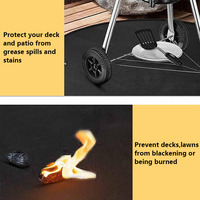 Nouveau design Deck Protector Grill Protection de pelouse Tapis ignifuge pour gazon extérieur foyer à bois avec haute qualité