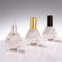 Vente en gros de flacons de parfum de voyage rechargeables uniques de 15 ml, flacon de parfum de poche en verre avec atomiseur