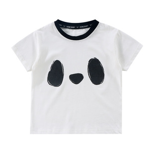 T-shirt a maniche corte per bambini in cotone coreano, tinta unita, per ragazzi, <span class=keywords><strong>maglietta</strong></span> base primaverile/estiva - Product Image 3