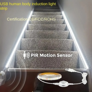 مجموعة مصابيح ذكية بمستشعر حركة PIR تعمل بـUSB مع إضاءة دافئة/باردة قابلة للتعتيم وشريط إضاءة LED بالأشعة تحت الحمراء للاستخدام في المطبخ معتمدة من CE - Product Image 2