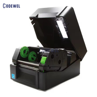 Printer Barcode Thermal Transfer Desktop TE244 203 DPI dengan Konektivitas USB Printer Label Kode Batang untuk TSC
