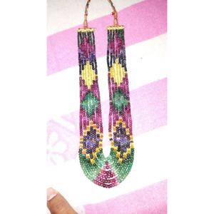 Collier artisanal de haute qualité en saphirs multicolores facettés ronds de 3 mm à 4,5 mm, 7 brins, pour la fabrication de bijoux, M.Y.GEMS, tiers - Product Image 1