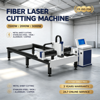 Machine de découpe au laser à fibre robuste, haute précision, CNC, pour la fabrication de tôles en acier
