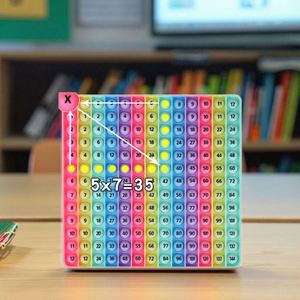 12x12 Multiplication Game <b>Table</b> Silicone Kids Math Learning Posters Fidget Popper Educational Math Tools Party Favor - Product Image 4