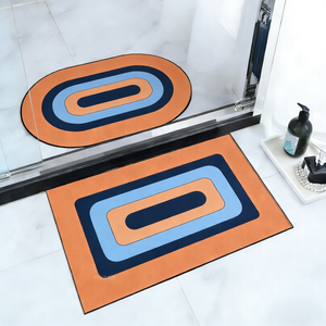 Fabricantes de alfombras de baño personalizadas, alfombrilla de <span class=keywords><strong>ducha</strong></span> lavable antideslizante, <span class=keywords><strong>alfombra</strong></span> absorbente de diatomita, Felpudo de baño, alfombrilla de goma para suelo - Product Image 3