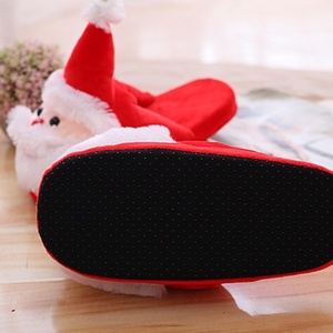 Wholesale Cartoon Christmas Man Santa Claus Cotton Shoes <b>Slippers</b> Custom Plush Home Shoes Gifts Winter for Women - Product Image 4