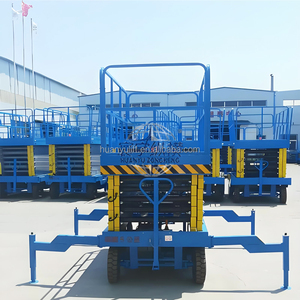 Platform Kerja Udara Genie JLG 4m 6m 8m <span class=keywords><strong>10m</strong></span> 12m 14m, <span class=keywords><strong>Lift</strong></span> Gunting Mobile Kecil Hidrolik Elektrik - Product Image 4