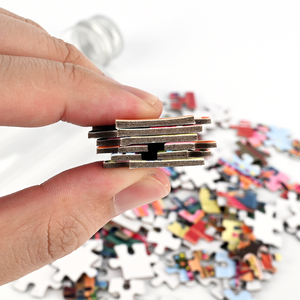 Emballage de tubes à <span class=keywords><strong>essai</strong></span> en plastique transparent sur mesure certifié CE CPC, mini puzzle de 80 pièces avec bouchon à vis en aluminium - Product Image 5