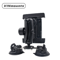 Support de tablette universel antivol avec bras en aluminium de 1,5'' (8,7 cm, 15 cm, 23 cm) et fixation par ventouse