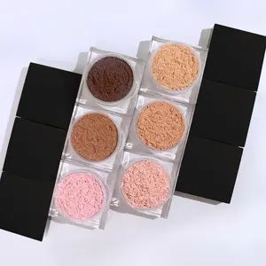 Großhandel Vegan Highlighter Makeup Loose Powder Private Label Gesicht High Pigment Shiny Glitter Shimmer Setting Powder